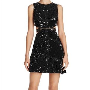 Olivaceous Black Sequin Dress